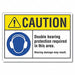 Caution Sign 10inx14in Non-PVC Polymer