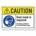 Caution Sign 7in x 10in Non-PVC Polymer