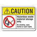 Caution Sign 10 in x 14 in Plastic