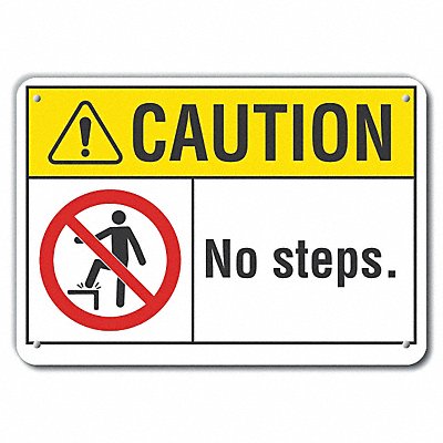 Caution Sign 10 inx14 in Plastic