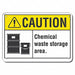 Caution Sign 10 inx14 in Plastic