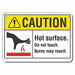 Caution Sign 10 inx14 in Plastic