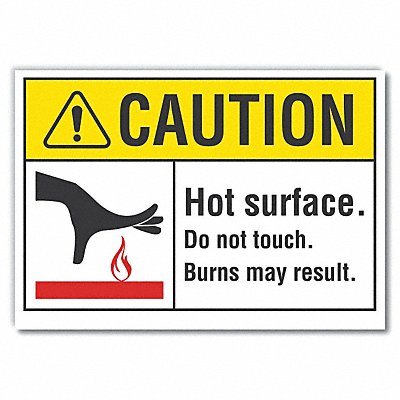 Caution Sign 10in x 14in Non-PVC Polymer