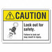 Caution Sign 10in x 14in Non-PVC Polymer