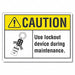 Caution Sign 7in x 10in Non-PVC Polymer