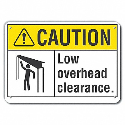 Caution Sign 7 inx10 in Plastic