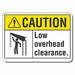 Caution Sign 7 inx10 in Plastic