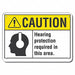 Caution Sign 7 inx10 in Plastic