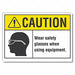 Eye Caution Rflctv Label 7inx10in