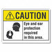 Caution Sign 7inx10in Non-PVC Polymer