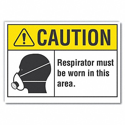Caution Sign 7inx10in Non-PVC Polymer