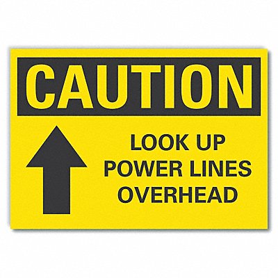 Caution Sign 10inx14in Non-PVC Polymer