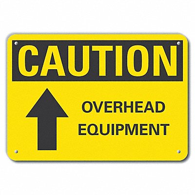Caution Sign 7 inx10 in Plastic