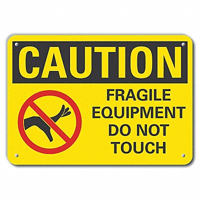 Rflctv Mach Operation Caut Sign 10x14in