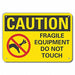 Rflctv Mach Operation Caut Sign 10x14in