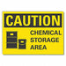 Chemicals Caution Rflctv Label 7inx10in