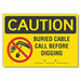 Caution Sign 7in x 10in Non-PVC Polymer