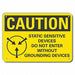 Caution Sign 7 in x 10 in Aluminum