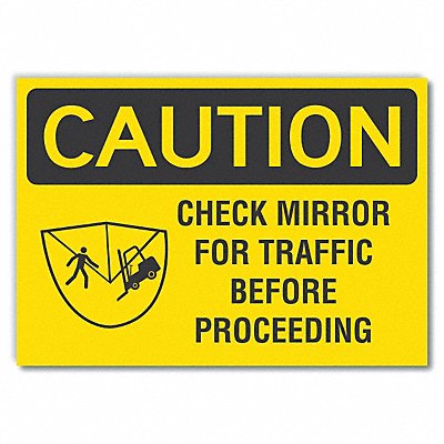 Caution Sign 10in x 14in Non-PVC Polymer