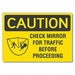 Lift Truck Caution Rflct Lbl 7inx10in