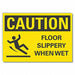Caution Sign 10inx14in Non-PVC Polymer