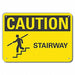 Caution Sign 7 in x 10 in Plastic