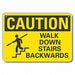 Caution Sign 7 inx10 in Plastic