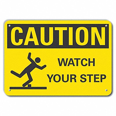 Caution Sign 7 inx10 in Plastic