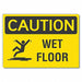 Caution Sign 7inx10in Non-PVC Polymer