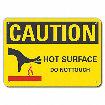 Caution Sign 10 inx14 in Plastic