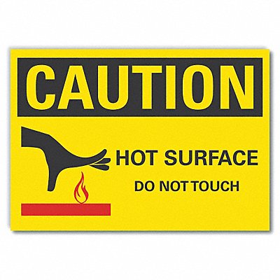Caution Sign 7inx10in Non-PVC Polymer