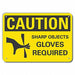 Caution Sign 7 inx10 in Plastic