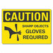Caution Sign 10in x 14in Non-PVC Polymer