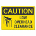 Caution Sign 7inx10in Non-PVC Polymer