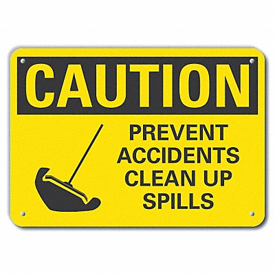 Caution Sign 10 inx14 in Plastic