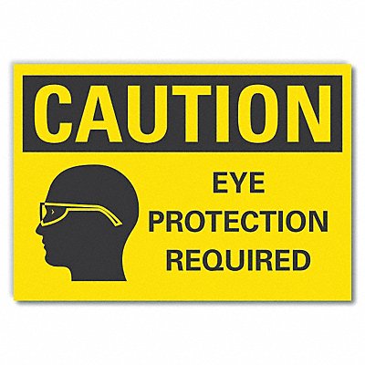 Caution Sign 7inx10in Non-PVC Polymer