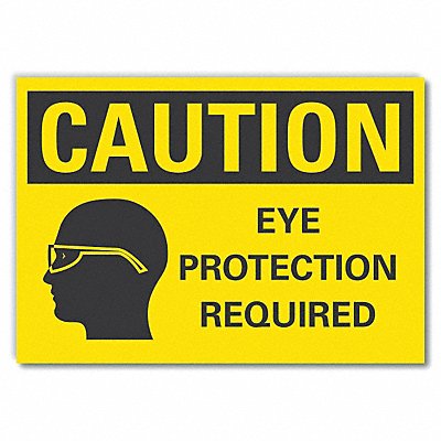 Eye Caution Rflctv Label 7inx10in