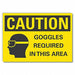 Eye Caution Rflctv Label 5inx7in