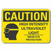 Caution Sign 10 in x 14 in Plastic