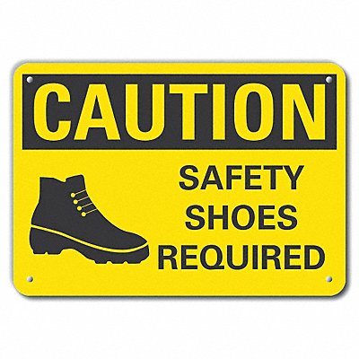 Caution Sign 10 inx14 in Plastic