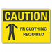 PPE Caution Rflct Label 7 in x 10 in