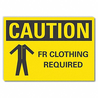 PPE Caution Rflct Label 3.5in x 5in