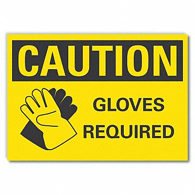 Caution Sign 7inx10in Non-PVC Polymer