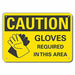 Caution Sign 7 inx10 in Plastic
