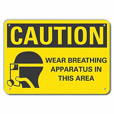 Rflct Breathing Apparatus Sign 7x10in