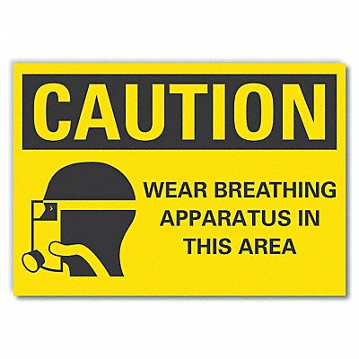 Caution Sign 7in x 10in Non-PVC Polymer