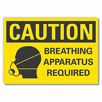 Caution Sign 7in x 10in Non-PVC Polymer