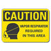 Caution Sign 7 in x 10 in Plastic