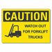 Caution Sign 10inx14in Non-PVC Polymer