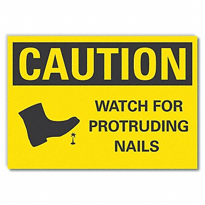 Caution Sign 10in x 14in Non-PVC Polymer